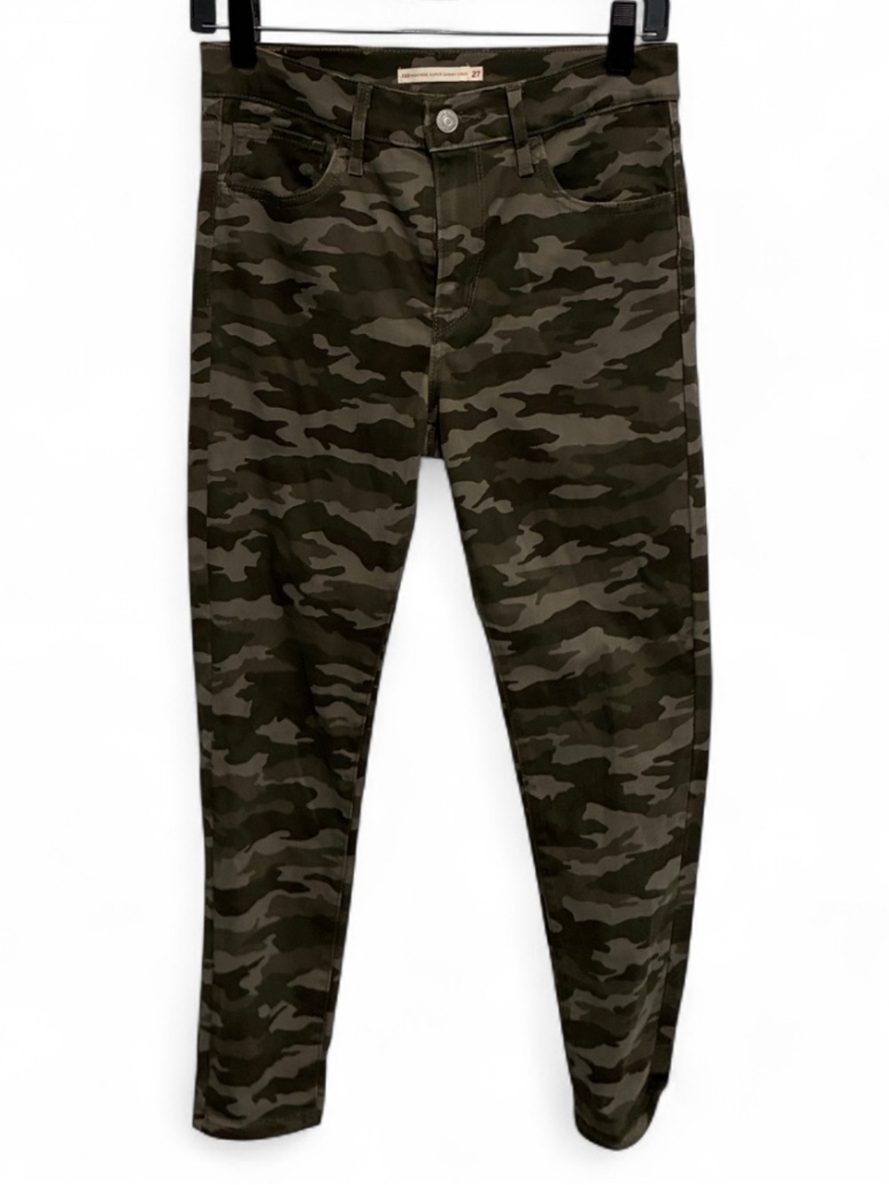 Leviās 720 Green Camouflage High-Rise Super Skinny Jeans